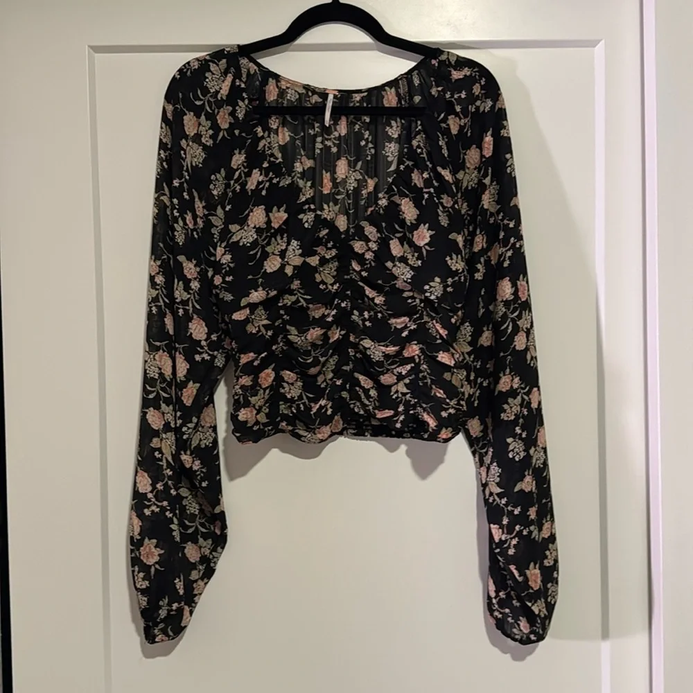 Free People Final Rose Long Sleeve Top